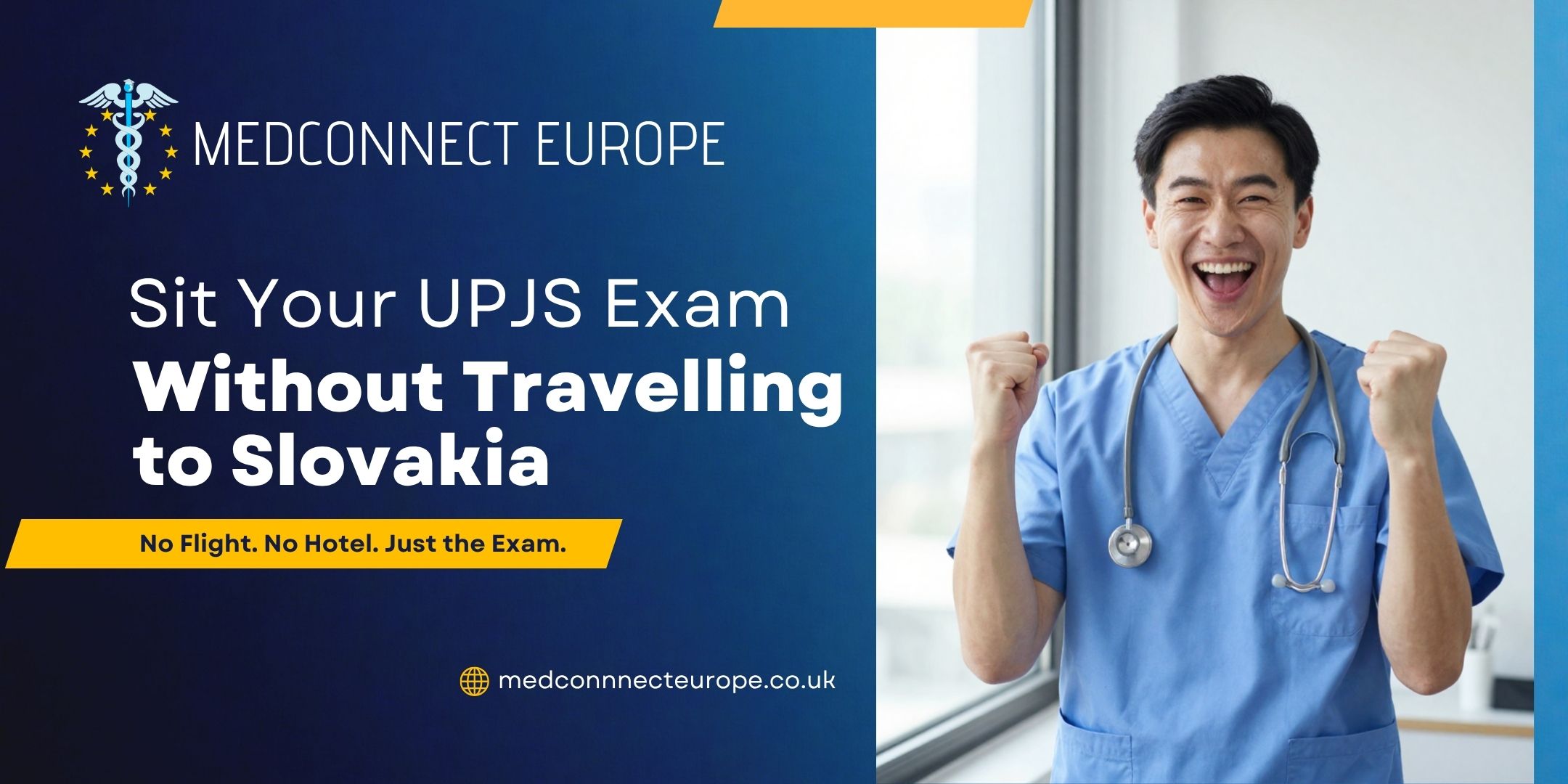 sit UPJS exam without travelling to Slovakia