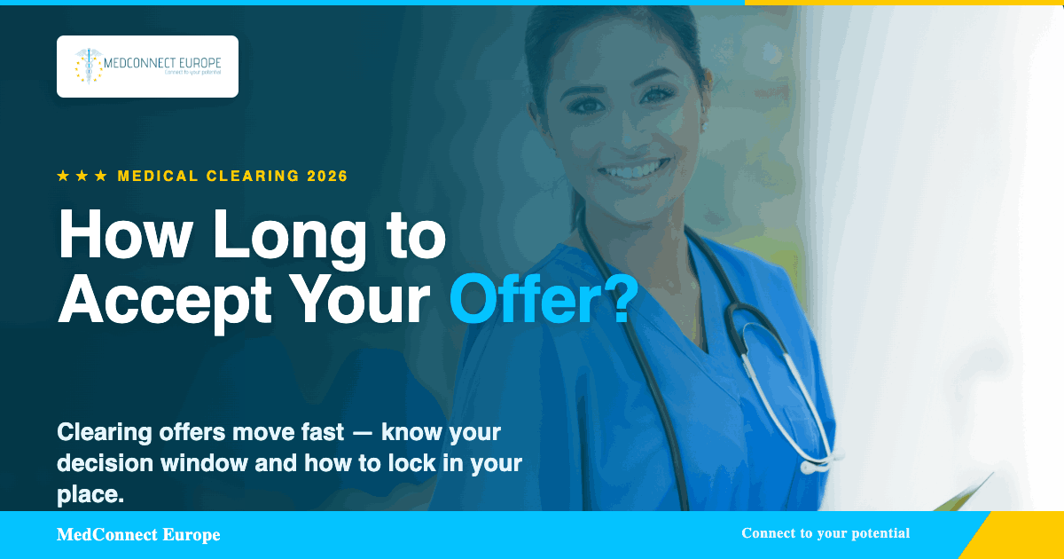 medical clearing 2026 clearing offer deadline